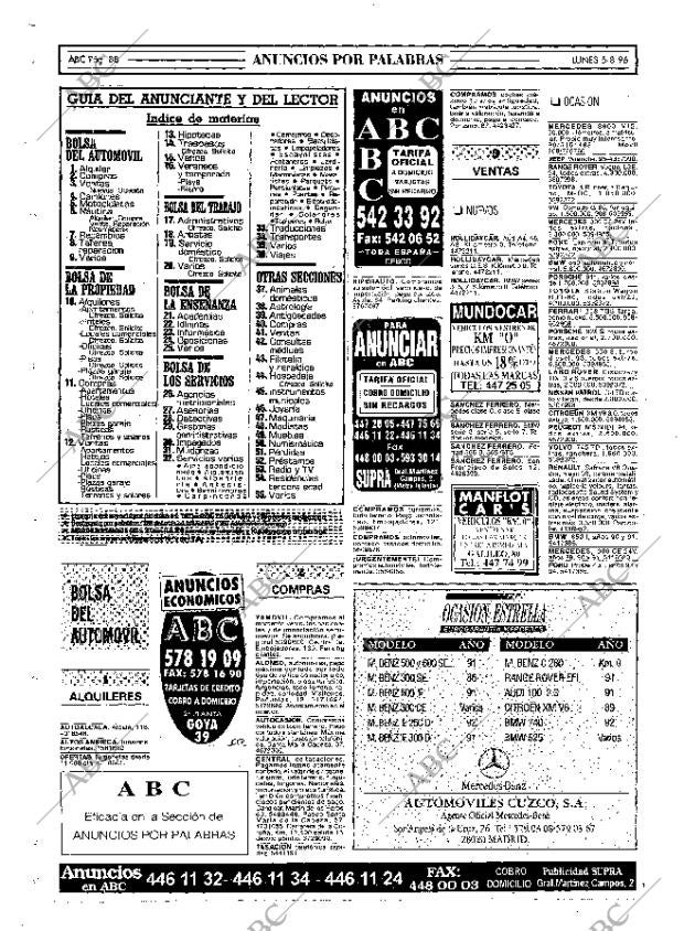 ABC MADRID 05-08-1996 página 88