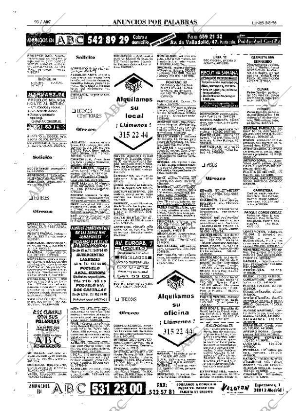 ABC MADRID 05-08-1996 página 90