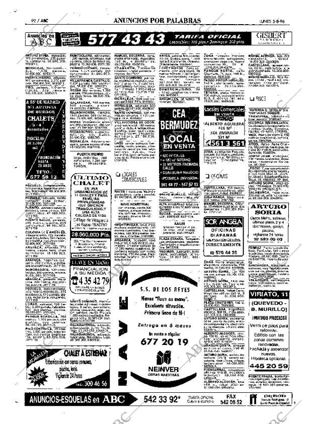 ABC MADRID 05-08-1996 página 92