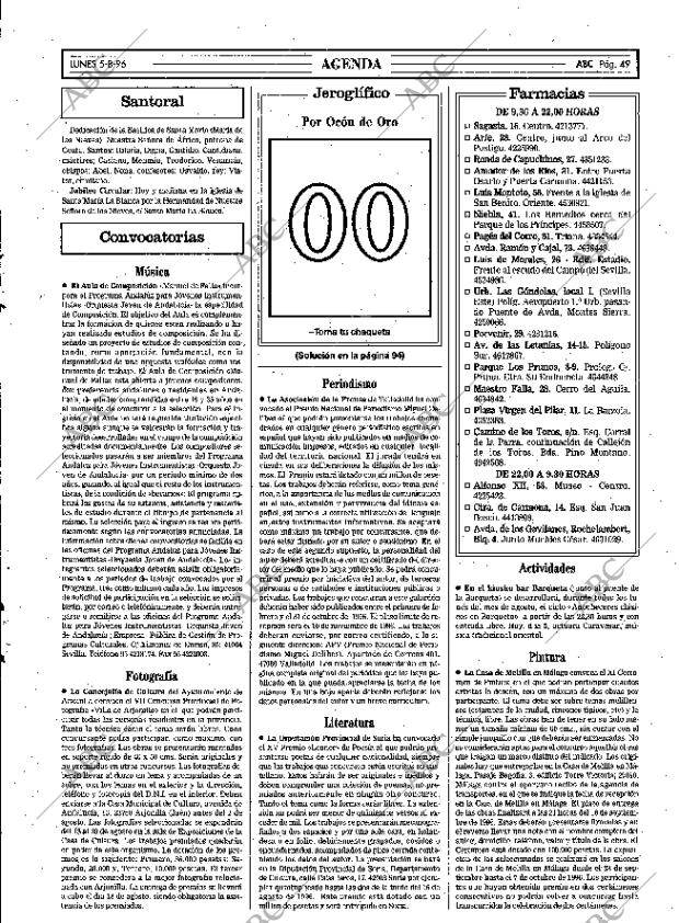 ABC SEVILLA 05-08-1996 página 49