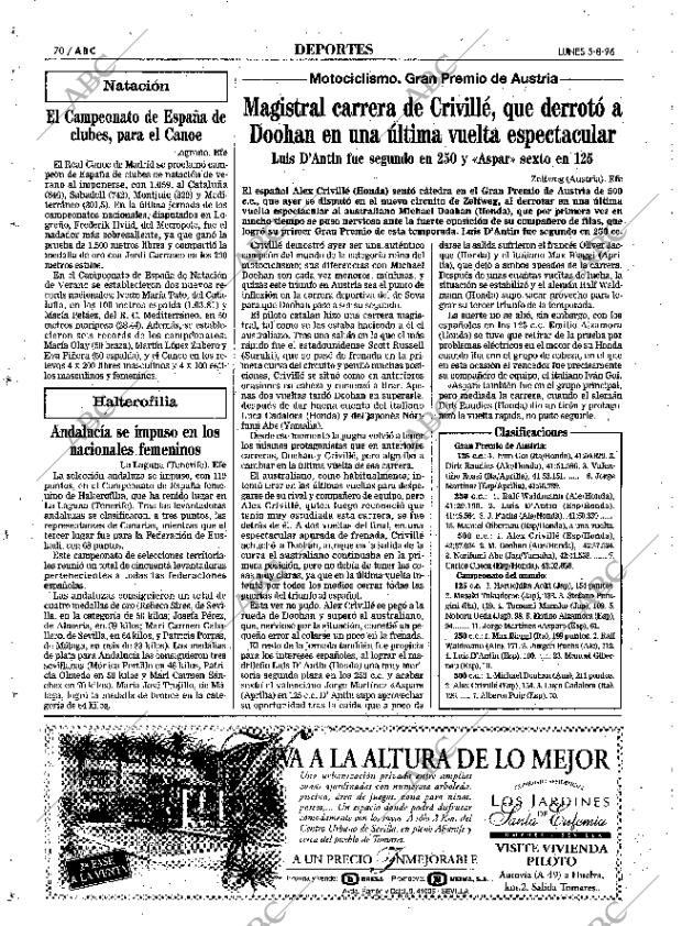 ABC SEVILLA 05-08-1996 página 70