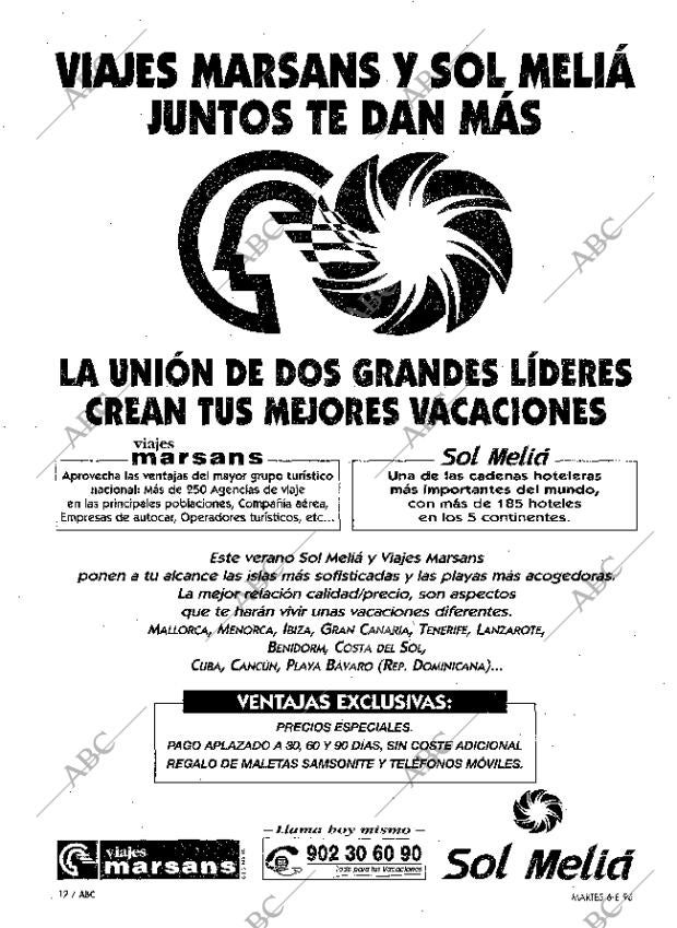 ABC MADRID 06-08-1996 página 12