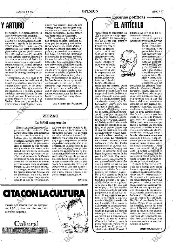 ABC MADRID 06-08-1996 página 17