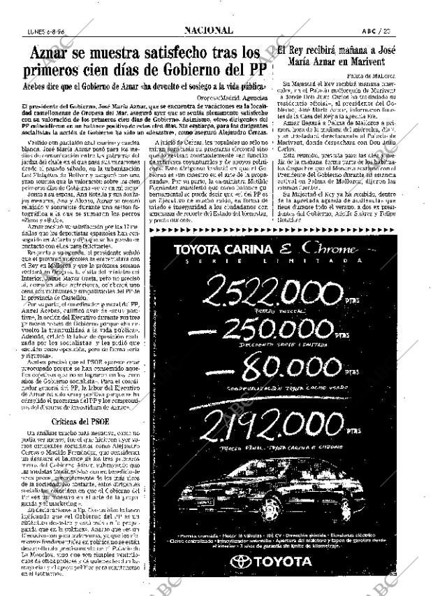 ABC MADRID 06-08-1996 página 23
