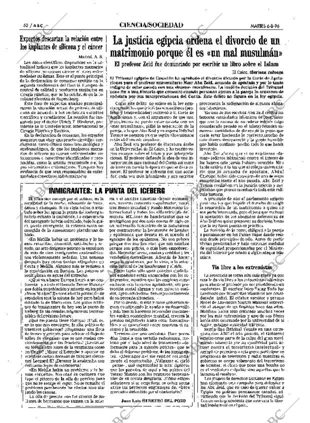 ABC MADRID 06-08-1996 página 52