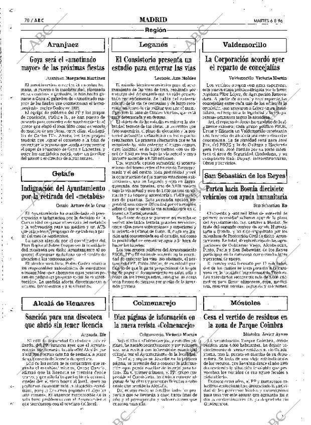 ABC MADRID 06-08-1996 página 70