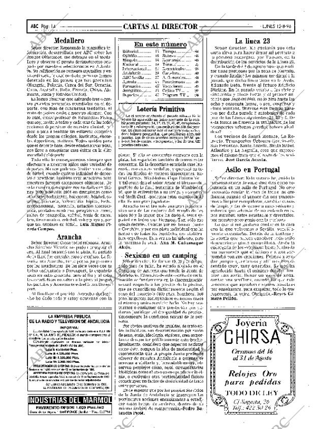 ABC SEVILLA 12-08-1996 página 14