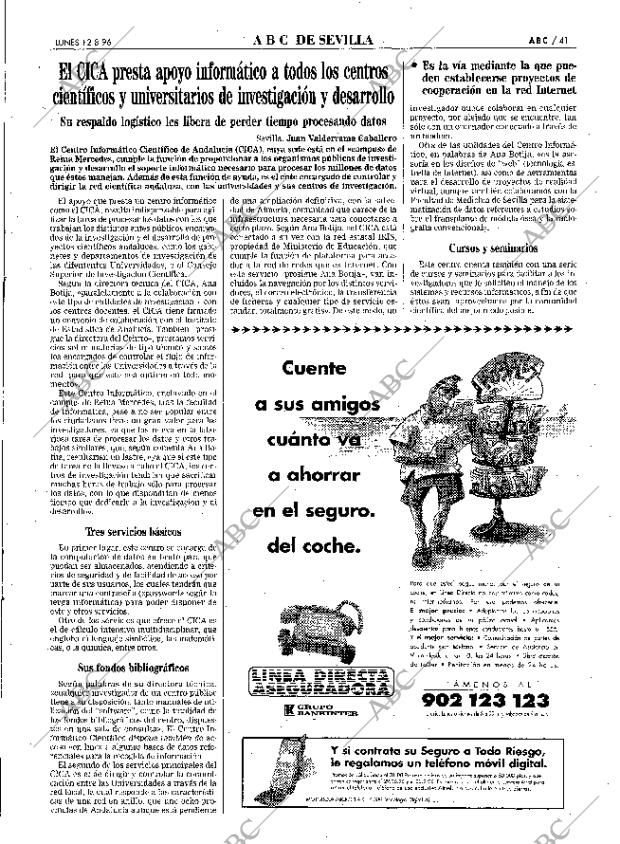 ABC SEVILLA 12-08-1996 página 41