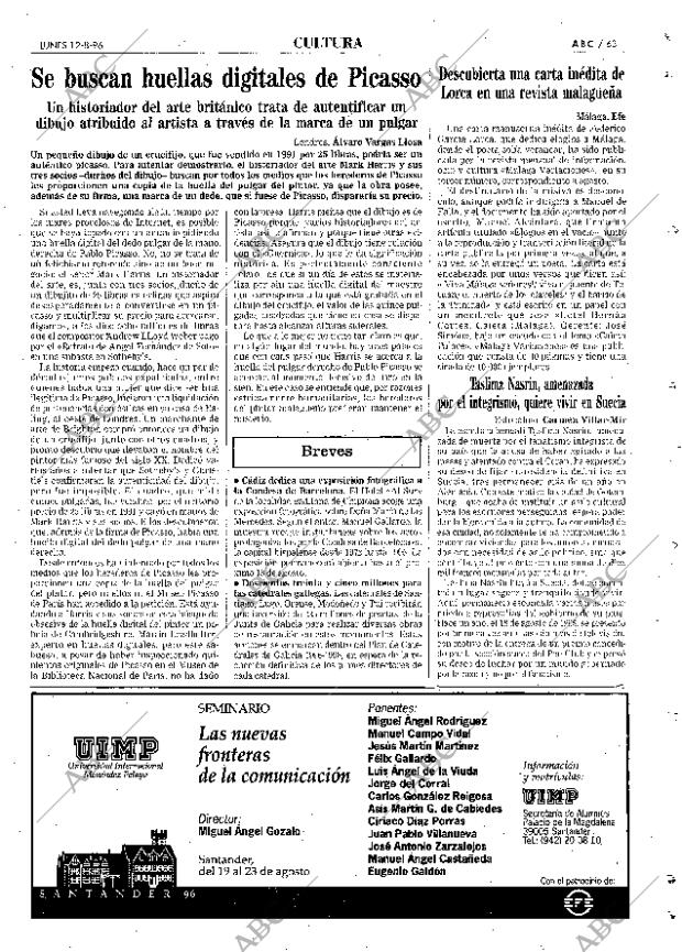 ABC SEVILLA 12-08-1996 página 63