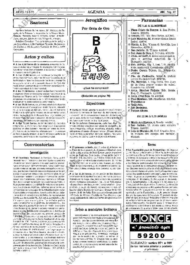 ABC SEVILLA 15-08-1996 página 49