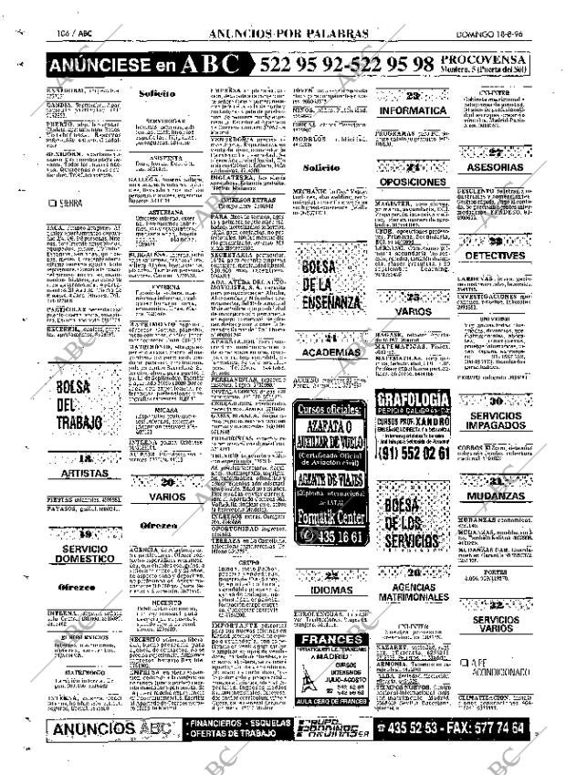 ABC MADRID 18-08-1996 página 106