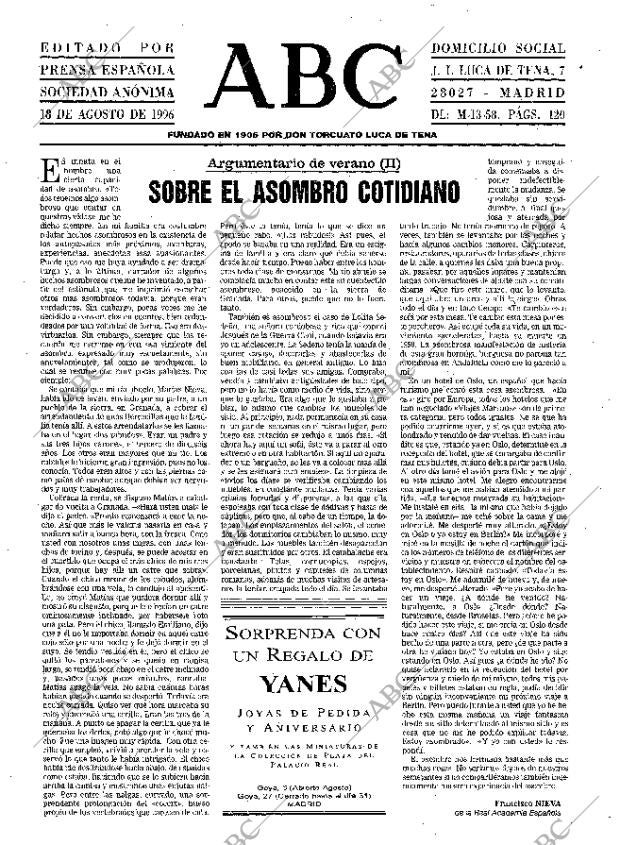 ABC MADRID 18-08-1996 página 3