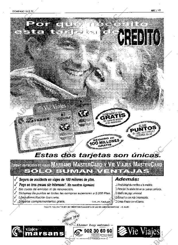 ABC MADRID 18-08-1996 página 43