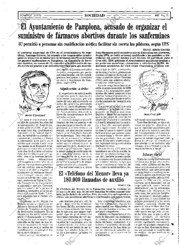 ABC MADRID 18-08-1996 página 71
