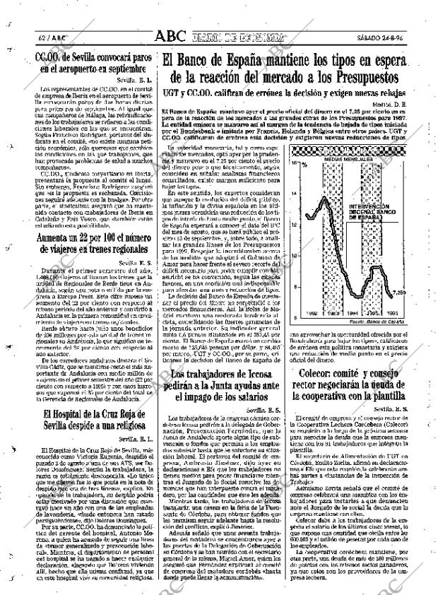 ABC SEVILLA 24-08-1996 página 62
