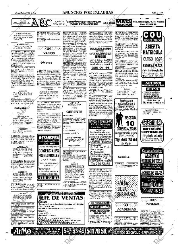 ABC MADRID 25-08-1996 página 105