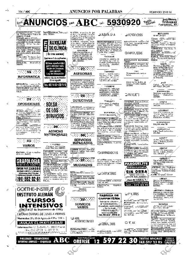 ABC MADRID 25-08-1996 página 106