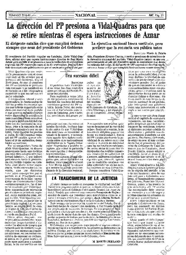 ABC MADRID 25-08-1996 página 21