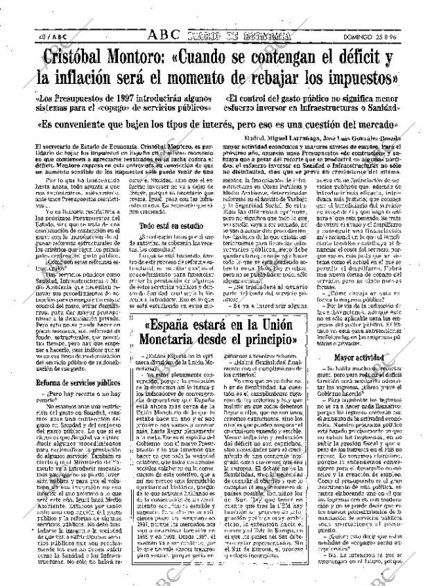 ABC MADRID 25-08-1996 página 40