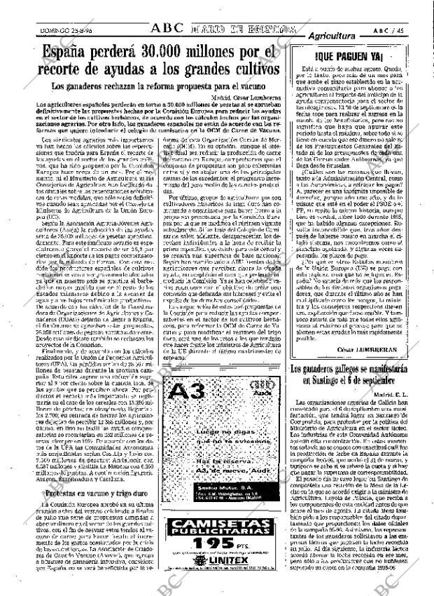 ABC MADRID 25-08-1996 página 45