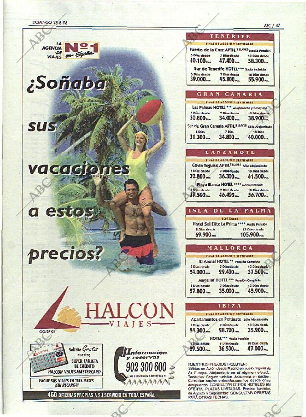 ABC MADRID 25-08-1996 página 47