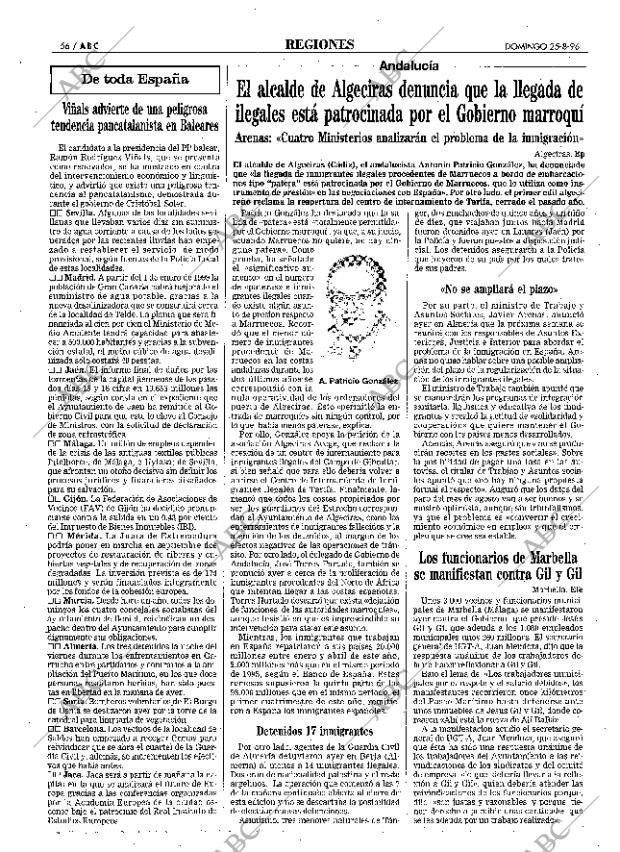 ABC MADRID 25-08-1996 página 56