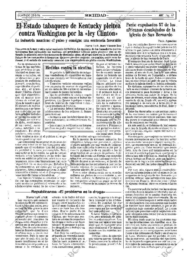 ABC MADRID 25-08-1996 página 67