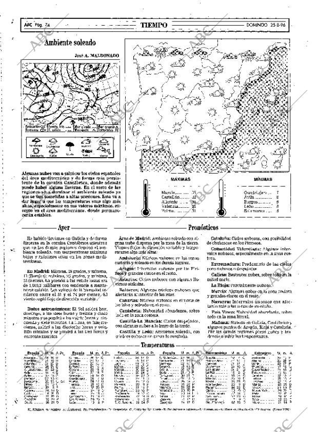 ABC MADRID 25-08-1996 página 74