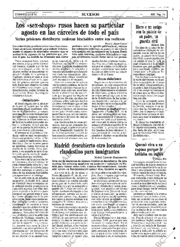 ABC MADRID 25-08-1996 página 75