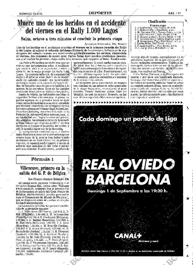 ABC MADRID 25-08-1996 página 81