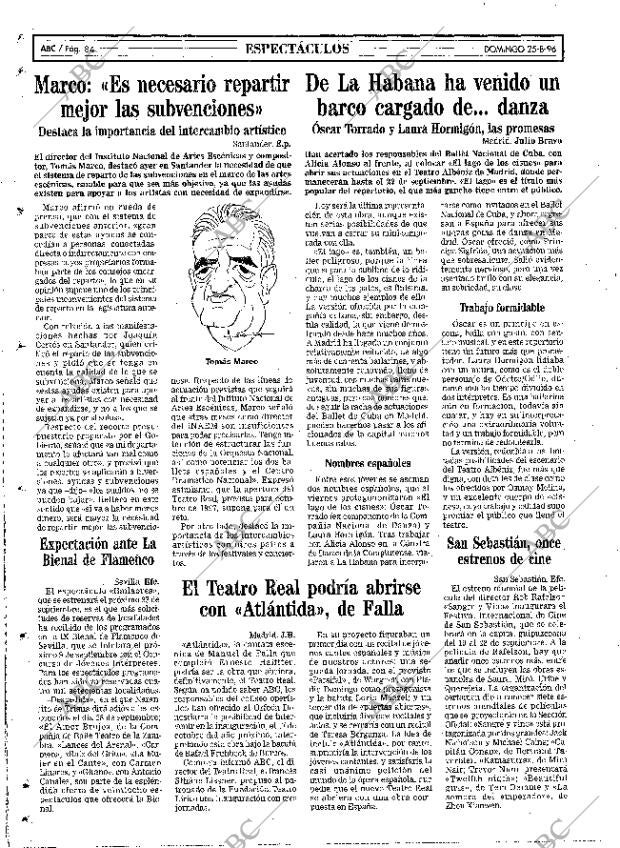 ABC MADRID 25-08-1996 página 84