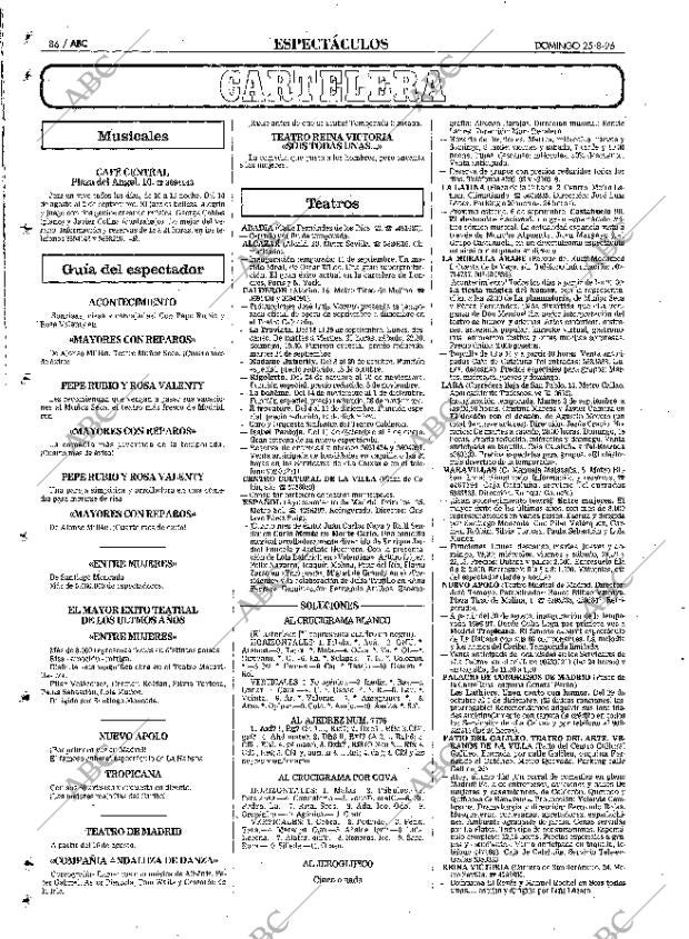ABC MADRID 25-08-1996 página 86