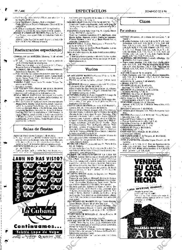 ABC MADRID 25-08-1996 página 88