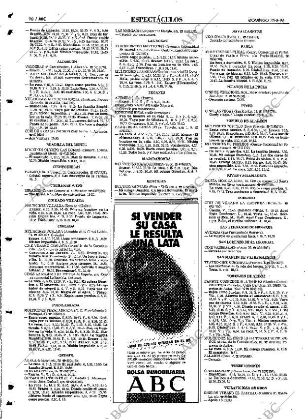 ABC MADRID 25-08-1996 página 90