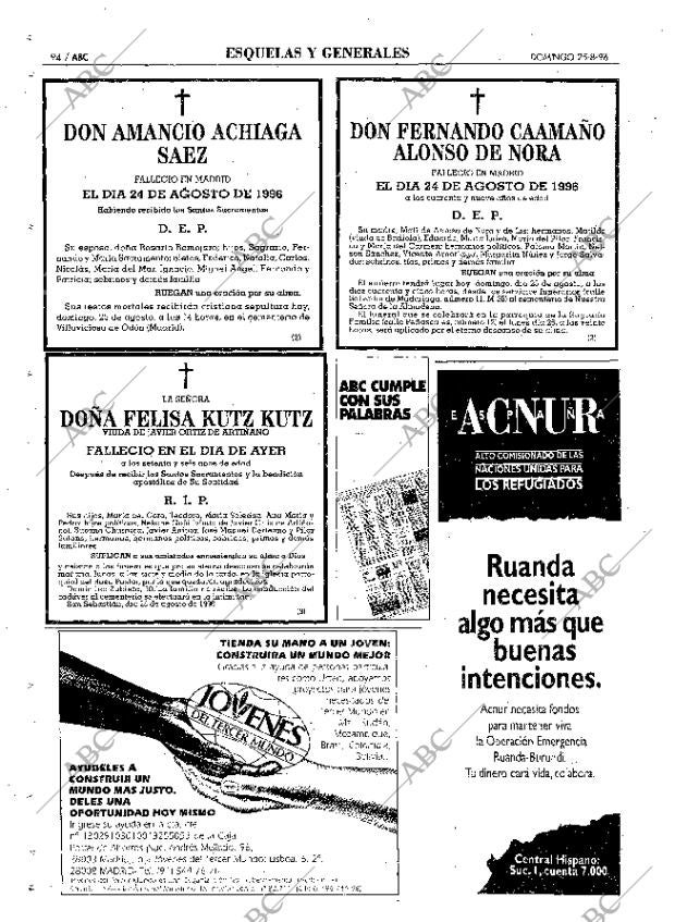 ABC MADRID 25-08-1996 página 94