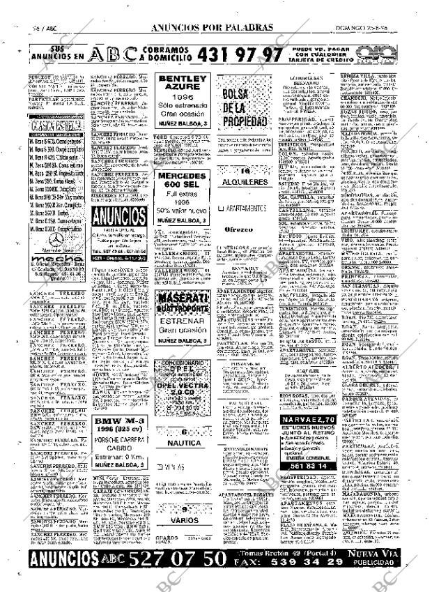 ABC MADRID 25-08-1996 página 96