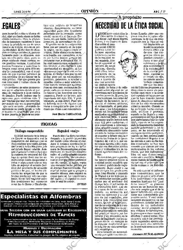 ABC MADRID 26-08-1996 página 17