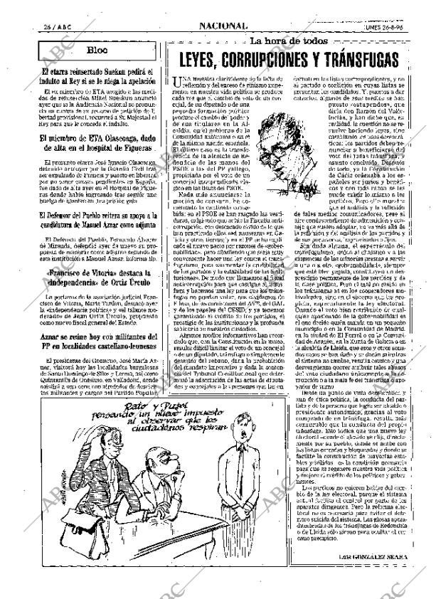 ABC MADRID 26-08-1996 página 26