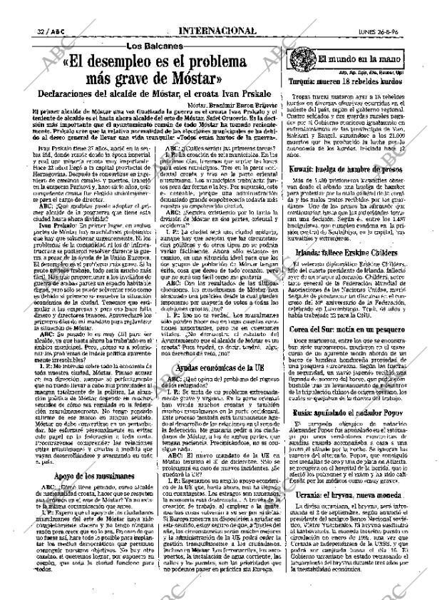 ABC MADRID 26-08-1996 página 32