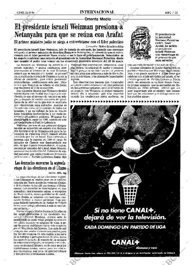 ABC MADRID 26-08-1996 página 33