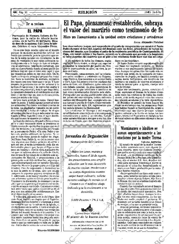ABC MADRID 26-08-1996 página 50