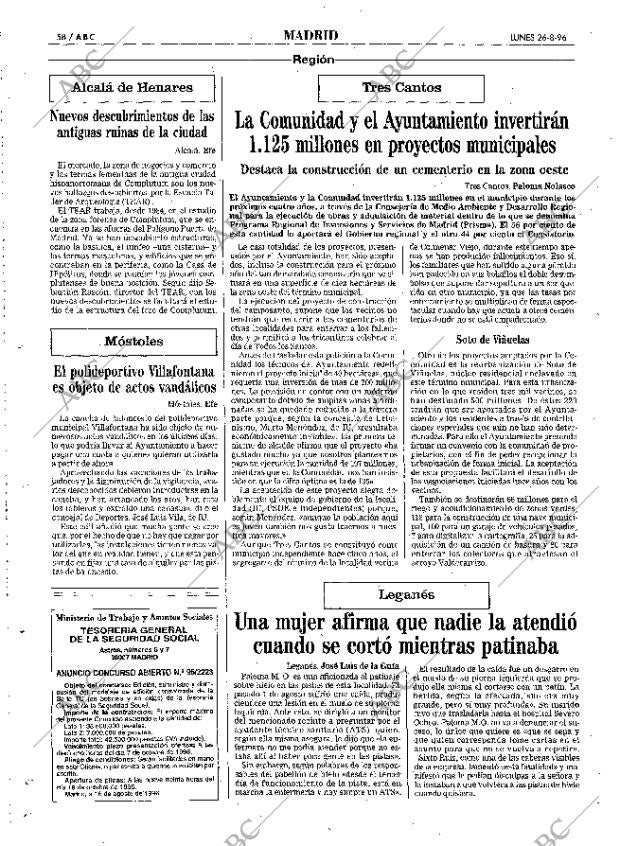 ABC MADRID 26-08-1996 página 58