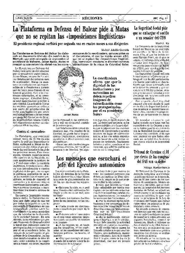 ABC MADRID 26-08-1996 página 61