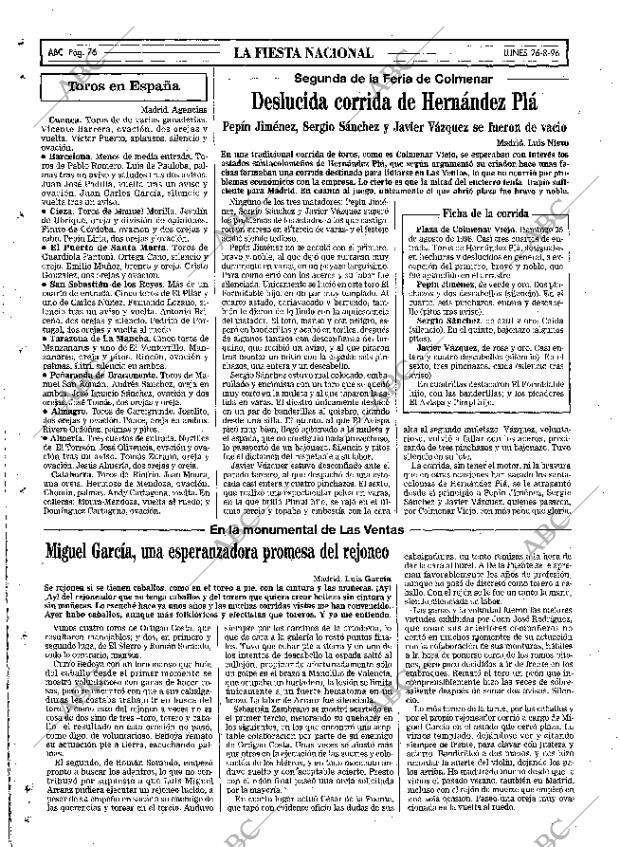 ABC MADRID 26-08-1996 página 76