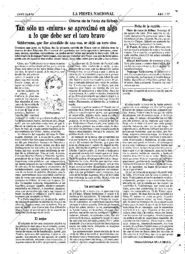 ABC MADRID 26-08-1996 página 77