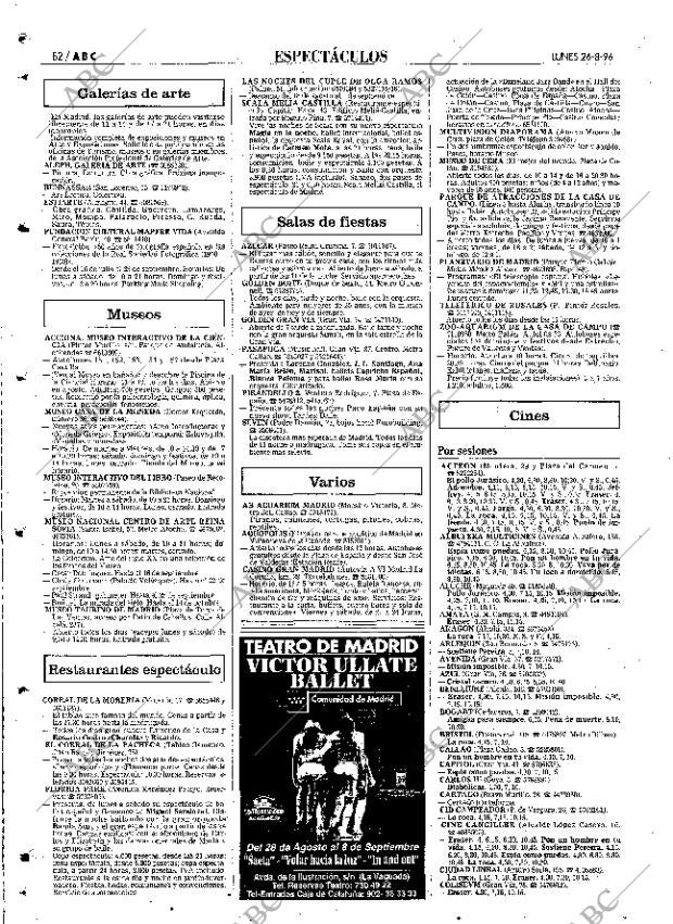 ABC MADRID 26-08-1996 página 82