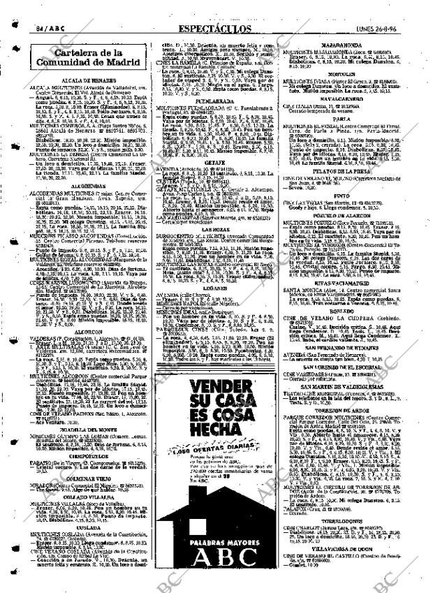 ABC MADRID 26-08-1996 página 84
