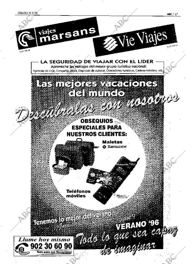 ABC MADRID 31-08-1996 página 27