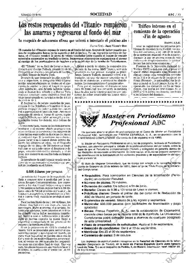 ABC MADRID 31-08-1996 página 73