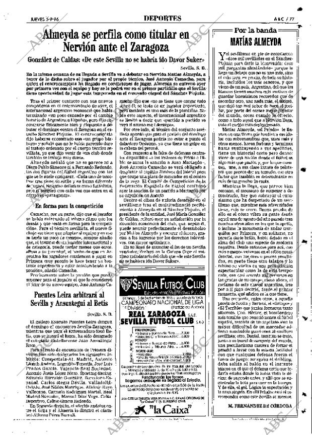 ABC SEVILLA 05-09-1996 página 77